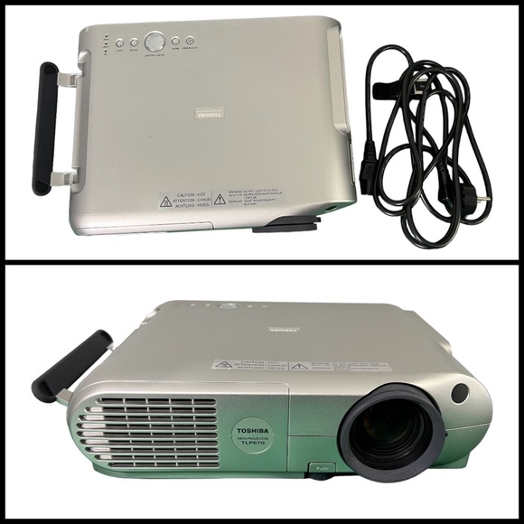 TOSHIBA TLP670 portable PROJECTOR NO REMOTE handle easy to use anywhere - Picture 1 of 16